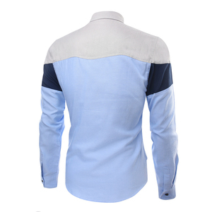 เสื้อเชิ้ตผู้ชายระบายอากาศได้ดีแขนยาวเข้ารูปสีและขนาดที่กำหนดเอง - Product Image 4
