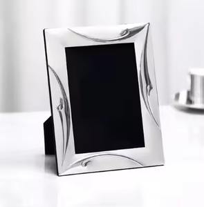 Metal Photo <b>Frame</b> for Living Space Decor Anniversary & Special Occasions Gifting Luxury <b>Chrome</b> Finished <b>Frames</b> - Product Image 1