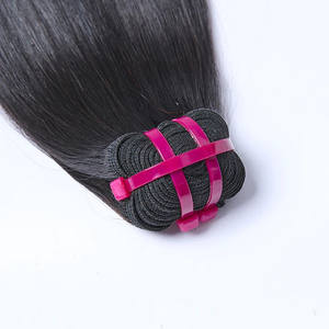 Extensiones de Cabello Virgen Camboyano de Lujo de 24 Pulgadas, Mechones Lisos Naturales con Rizos Jerry de Grado 9A, Color 1B, Longitud Estirada de 8 a 28 Pulgadas - Product Image 1