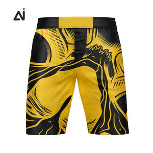 Aggrand Industry, pantalones cortos de lucha MMA para hombres con diseño de logotipo personalizado de alta calidad, servicio OEM para boxeo, artes marciales, desgaste varios - Product Image 3