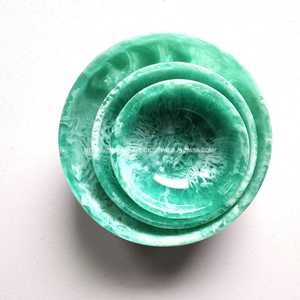 ชามเสิร์ฟพร้อมโลหะทำจากเรซินออกแบบทันสมัย - Product Image 3