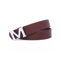 Cinturones de Vestir de Cuero Vacuno para Hombre al por Mayor, Hebilla de Acero, Color/Talla Personalizables, 3.5cm de Ancho, 110-130cm de Largo, Excelente Calidad