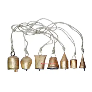 Standard Quality Latest Design Multicolor Iron Metal Mini <b>Cow</b> <b>Bells</b> at Wholesale Price for Export From India - Product Image 5