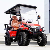 Voiturette de golf électrique à énergie nouvelle avec toit pare-brise, configuration personnalisée, homologuée pour la route (LSV), pour importateurs mondiaux