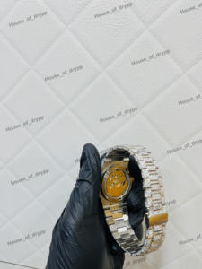 Montre de luxe en acier inoxydable avec diamants de laboratoire, style hip-hop, pour homme, idéale pour les soirées, cadeau pour homme - Product Image 4