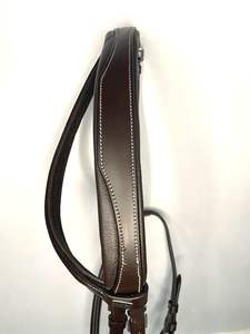 Haute qualité Cob noir et marron en cuir véritable cheval bride & rênes prix de gros bon marché - Product Image 3