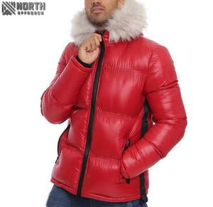 Blouson matelassé unisexe de haute qualité, chaud, imperméable, réversible, doublure en fibre de bambou, logo sur le devant, style moto et motard - Product Image 4