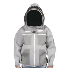 Chaquetas de algodón para apicultura atractivas del fabricante, logotipo personalizado, ropa de seguridad transpirable de talla grande a prueba de picaduras - Product Image 3