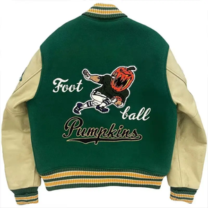 Fabricantes de Chaquetas Varsity Letterman OEM al por Mayor, Apliques de Chenilla Bordados, Personalizadas, Vintage, Invierno, Delgadas, de Secado Rápido - Product Image 3