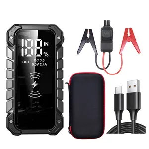 Auto-Starthilfe Tragbare Auto-Power-Buster-Batterie mit Power Bank LED-Blitz tasche Notfall-Booster für Fahrzeug-SOS