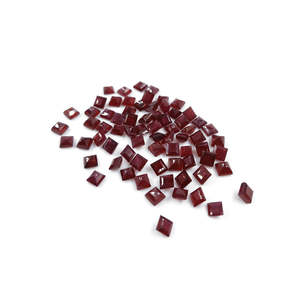 Rubis naturels de haute qualité de Bangkok, carrés calibrés de 4 mm et 5 mm, Tanzanite taille émeraude, pierres précieuses en vrac, couleur verte et rouge - Product Image 4