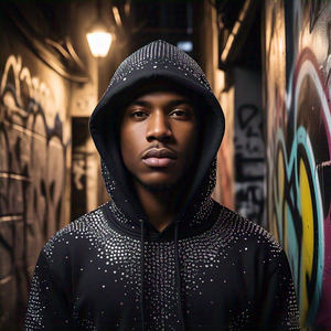 Sudaderas con capucha personalizadas para hombre, calidad superior, lavado con ácido de diamantes de imitación, algodón de gran tamaño, ropa de calle Vintage, sudaderas con capucha para hombre - Product Image 2