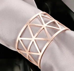 Colección de Anillos para Servilletas Geométricos Hechos a Mano, Decoración Moderna para Mesa, Anillos para Servilletas - Product Image 1