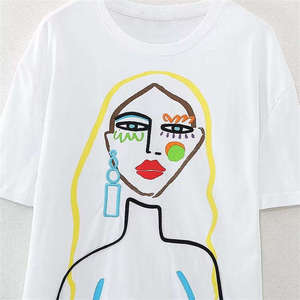 Camisetas de Algodón al por Mayor para Mujer, Camisetas de Primera Calidad para Mujer, Camisetas de Manga Corta para Mujer - Product Image 4