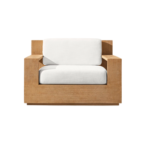 Chaise longue d'extérieur contemporaine avec un design à latte - Product Image 1