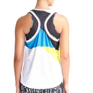 Camiseta sin mangas informal para mujer, ropa de gimnasio para correr, deportiva, personalizada, con estampado sublimado, venta al por mayor - Product Image 2