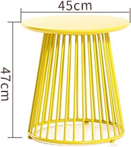 Modern Antique Wrought Iron Coffee <b>Table</b> <b>Small</b> Living Room Decorative <b>Side</b> <b>Table</b> Metal Mesh Wire Bedroom Home Furniture - Product Image 3