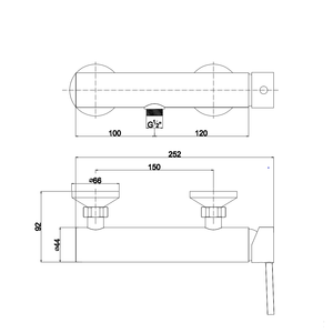 KORICINI Stainless Steel Chrome Finish <b>Wall</b>-<b>mounted</b> Modern External <b>Shower</b> <b>Mixer</b> Bath and Toilet Supplies - Product Image 4