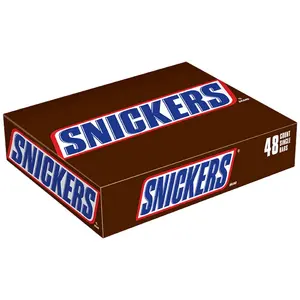 Hot Snickers Peanut Sandwich Chocolate Bar 24*51g Energy Bar Boxed Snack Candy Snickers Low Price