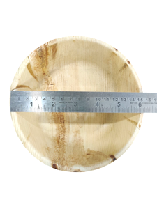 ชามใบปาล์ม Areca แบบใช้แล้วทิ้งขนาด16ซม. ทรงกลมลึก5ซม. สำหรับใช้ในร้านอาหารบ้านและใช้ในการจัดเลี้ยง - Product Image 2