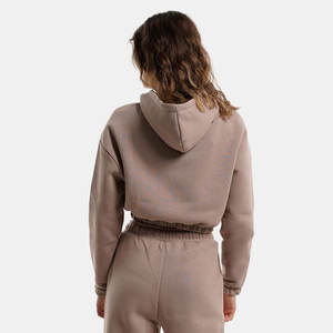 Vente en gros de vêtements de sport de gymnastique Ensemble en coton 2 pièces débardeur sans couture à double fermeture éclair Ensemble short de yoga push-up taille haute pour femmes - Product Image 2