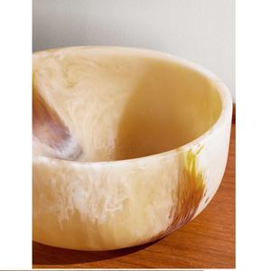 Bol en résine, bol à salade, nouveau design, bol en résine fait à la main, maison et jardin, cuisine et table, forme personnalisée - Product Image 1