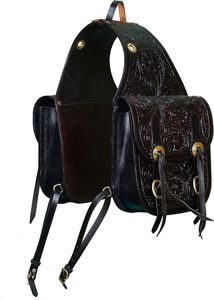 กระเป๋าอานม้าหนังแท้คุณภาพพรีเมียม ขนฟู หนังแท้ 100% ปรับแต่งได้ พร้อมโลโก้สั่งทำ สำหรับขี่ม้า - Product Image 2