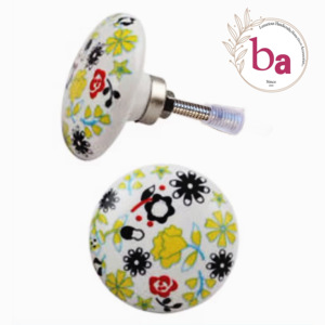 Tiradores de gabinete de cajón de porcelana modernos, tirador de manija de cerámica de exportación de calidad para armario, tocador, dormitorio, cocina, también para Baño - Product Image 1