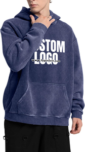 Sudadera con capucha lavada vintage personalizada Sudadera de lana de algodón pesado personalizada para hombres y mujeres | Logotipo personalizado y marca - Product Image 5
