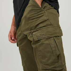 Pantalones cargo informales ligeros de cintura media rectos ajustados para hombre a la moda, transpirables y ecológicos - Product Image 4