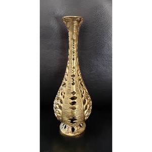 Pichet en laiton vintage magnifiquement conçu Pichet en laiton design floral Vase à fleurs Pichet décoratif en laiton avec poignée - Product Image 6