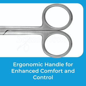 Ciseaux chirurgicaux réutilisables avec poignée légère en acier inoxydable pour les soins médicaux et infirmiers professionnels - Product Image 4