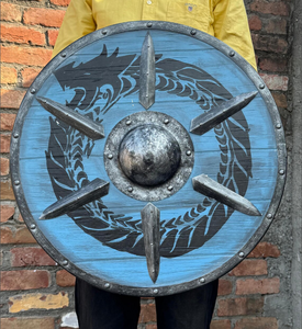 Battle Shield Cosplay de Halloween para decoración del hogar/Decoración de pared Shield artículos dotados para amantes de la guerra - Product Image 1