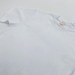 Venta al por mayor logotipo personalizado 95% algodón 5% Spandex hombro caído correr gimnasio de gran tamaño en blanco camisetas para hombres - Product Image 4