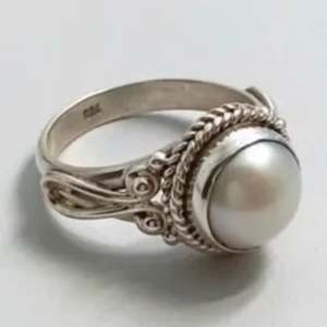 Anillo Boho Hecho a Mano en Plata de Ley 925 con Perla de Agua Dulce, Regalo Perfecto para Ella en su Cumpleaños o Aniversario - Product Image 6