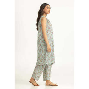 Ensemble Coordonné IUSTTS-2127 – Haut en Crêpe Imprimé pour le Quotidien, Collection Printemps/Été - Product Image 2