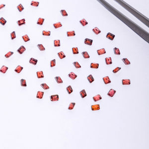 Fabricante directo de alta calidad mejor tasa al por mayor suelta 6x4 corte esmeralda rojo granate Octágono piedra preciosa natural - Product Image 2