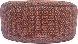 Kufi – casquette de crâne unisexe pour homme et femme, chapeau solide, casquettes brodées à la main - Product Image 3