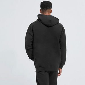 Haute qualité 500gsm poids lourd pull à capuche français Terry sweats à capuche goutte épaule pas de cordes lourd surdimensionné hommes sweats à capuche - Product Image 2
