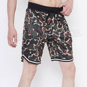 <b>Men's</b> Custom Logo Summer Casual Mesh <b>Shorts</b> Fully <b>Camo</b> Printing Quick Dry Breathable 100% Polyester Solid Pattern Decoration - Product Image 5