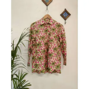 Chemise longue à imprimé floral Tropical Tango - Product Image 3