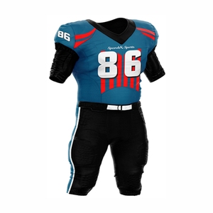 Camiseta de fútbol americano de manga corta Premium personalizable, transpirable y de talla grande para impresión por sublimación en verano - Product Image 3