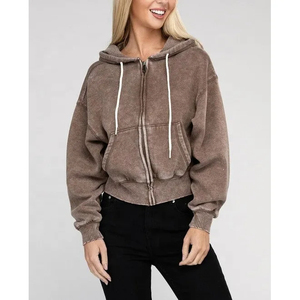 Sweats à capuche imprimés pour femmes pour femme Anti-pillingBreathablehodies pour femme sweat à capuche tricoté coton polaire sweats à capuche zippés - Product Image 6