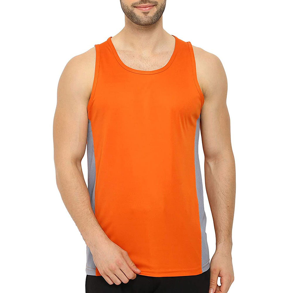 New Arrival 100% Cotton Men's Sleeveless Tank Top Solid Color Fitness Vest for Bodybuilding Knitted Weaving Method OEM