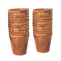 Pot en fibre de coco 100% naturel provenant de Ben Tre, modèle 99GD Luna, design classique, pour la maison et le jardin, produit très vendu en 2024