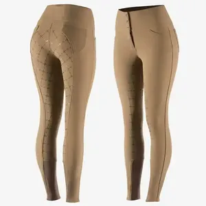 Spandex özel Logo binicilik giyim binicilik pantolon pantolon pantolon kadın binicilik Legging