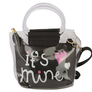 กระเป๋าสะพายไหล่เด็กผู้หญิง 001 -สีดำ - Product Image 2