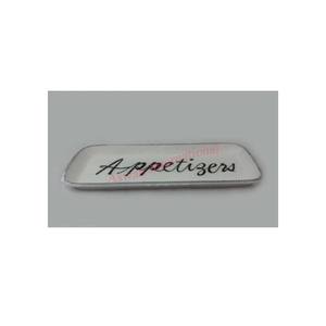 Fournitures de vaisselle décoratives de plateau en métal en aluminium blanc personnalisable de qualité super fine à vendre - Product Image 1