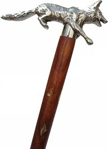 Poignée en laiton antique 3 sections canne de marche faite à la main 36 pouces bâton en bois pliable réglable en acier au carbone tungstène pointe pour - Product Image 3