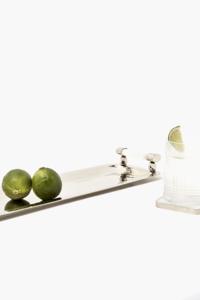 Trending Elegant Silverware Serving Tray Exclusive Quality Rectangular Metal with Resin Handles for Home or Restaurant Use - Product Image 3